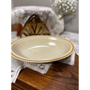 Hearthside Garden Festival Oval Serving Bowl Stoneware Speckled MCM